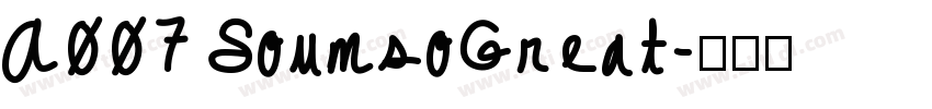 A007 SounsoGreat字体转换